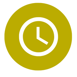 Icon Uhr gelber Hintergrund